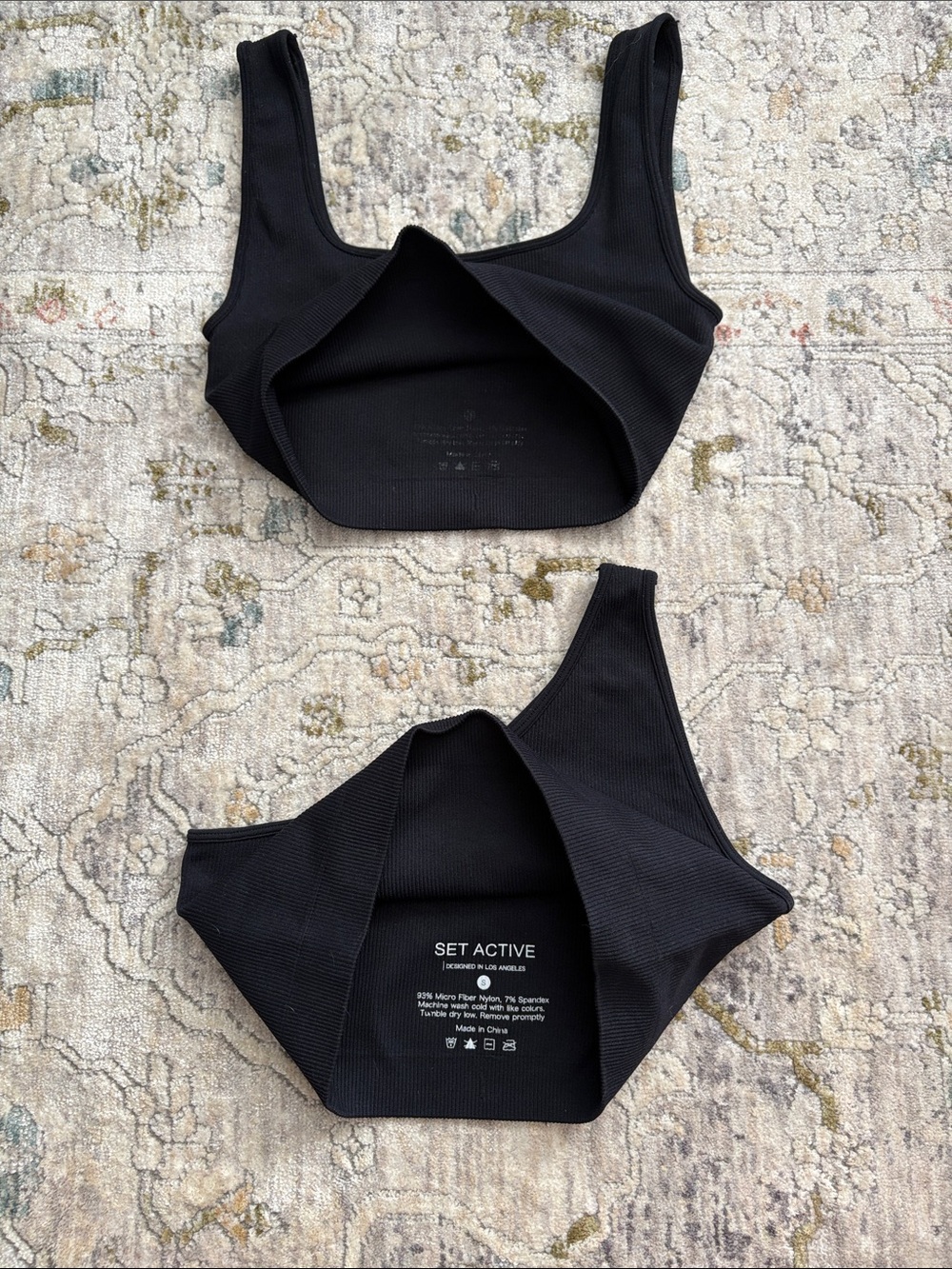 SET Active Ribbed Bras (2) - Picture 5 of 9